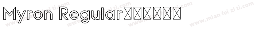 Myron Regular字体转换